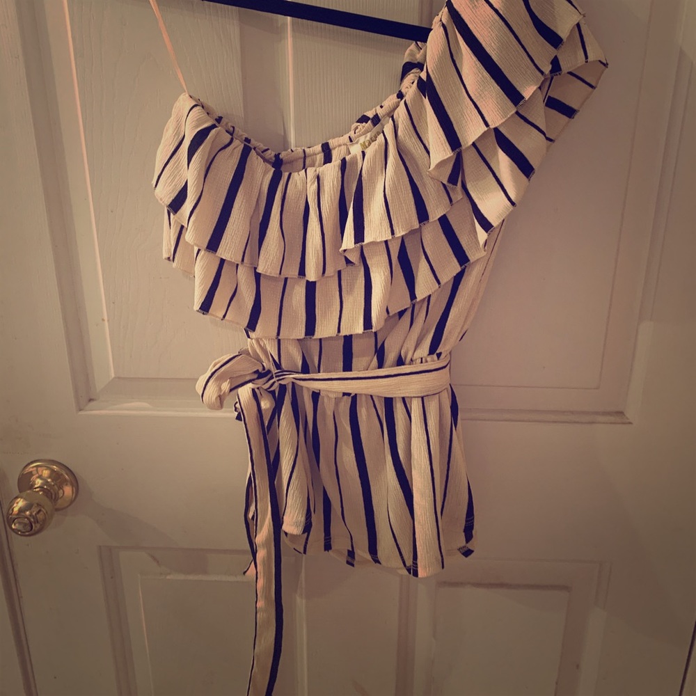 Anthropologie One Shoulder Top